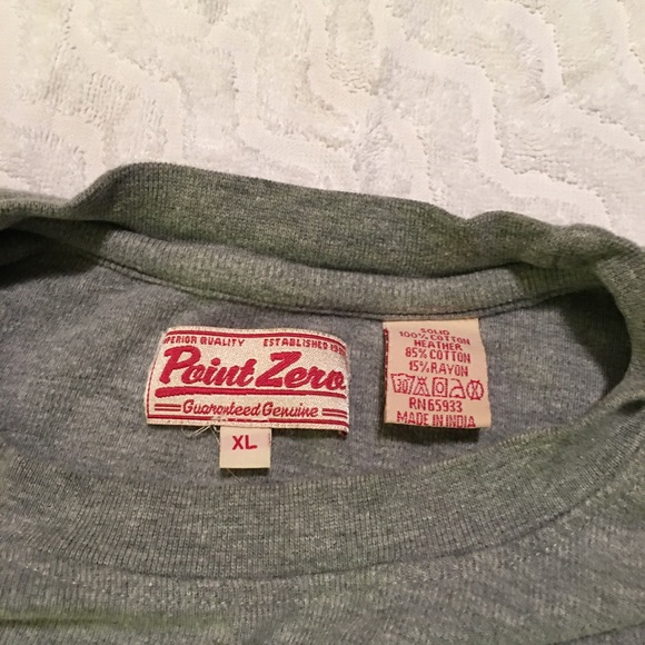 Long sleeve casual shirt crew neck gray XL - Picture 3 of 3